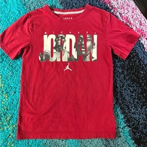 AIR JORDAN T-Shirt Michael Jordan Jumpman Red Black White Kids
